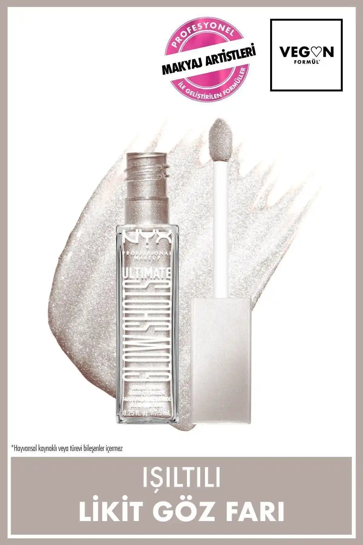 NYX Ultimate Glow Shots Işıltılı Likit Göz Farı 03 Come Thru Coconut Türkiye Üretimi