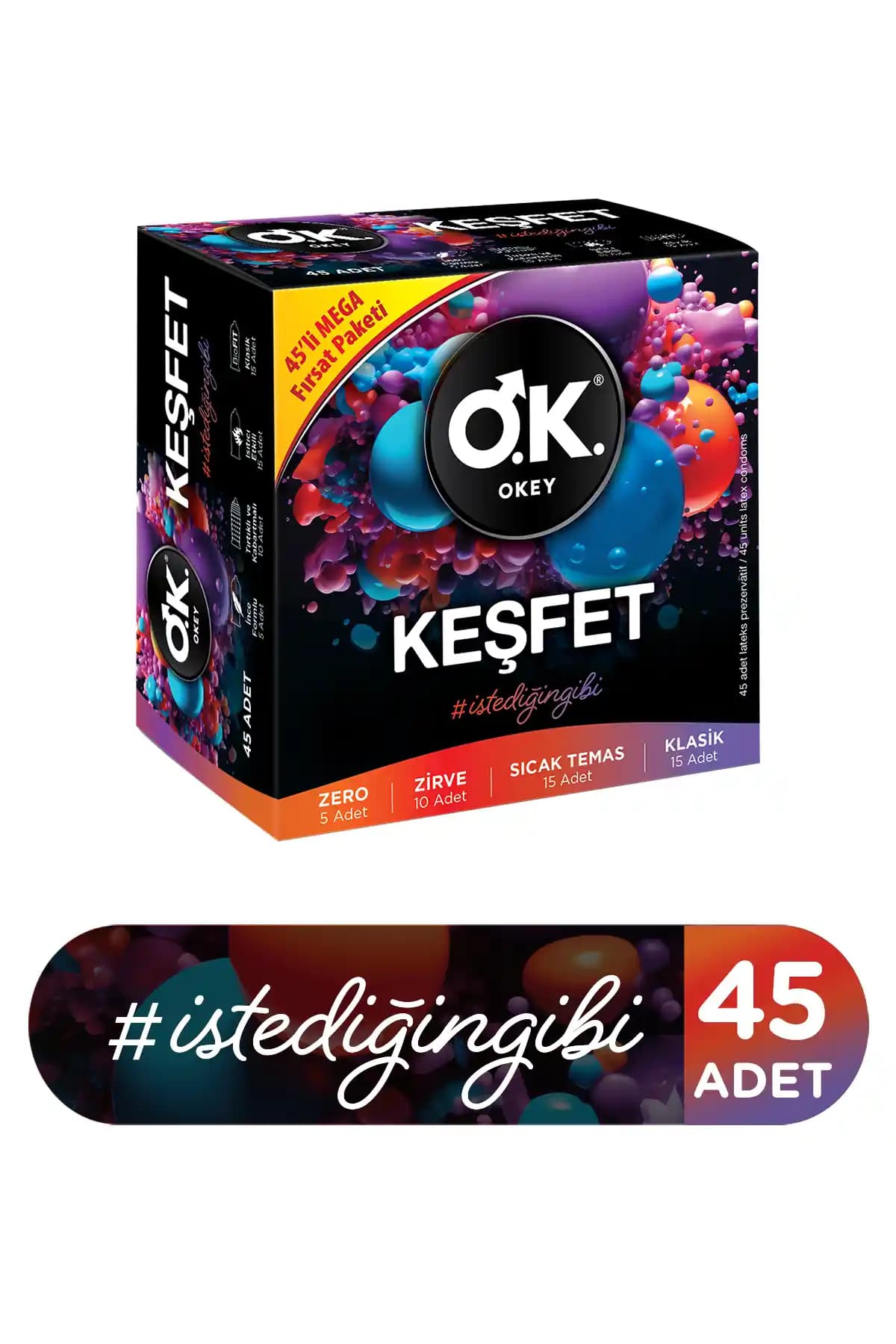 Okey Keşfet 45’li Prezervatif: Güvenli ve Konforlu Kullanım İçin Uygun Fiyatlı Seçenek