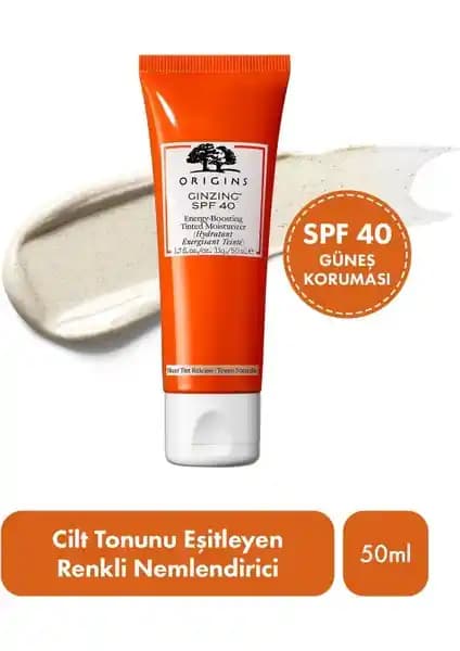 Origins Ginzing SPF 40 Renkli Nemlendirici ile Sağlıklı ve Parlak Cilt Bakımı