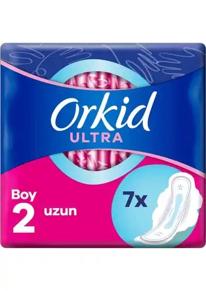 Orkid Ultra Extra Uzun Tekli Hijyenik Pedler Günlük Güvenlik ve Konfor İçin
