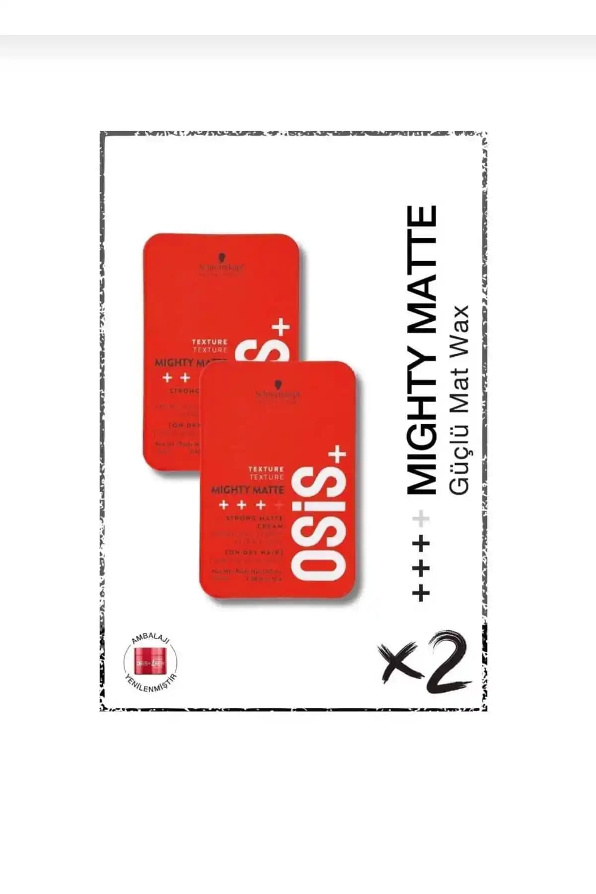 Osis Mighty Matte Güçlü Tutucu Mat Wax 85 ml 2'li Set Saç Şekillendirme Ürünü
