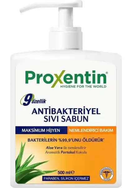 Proxentin Antibakteriyel Sıvı Sabun 500 ml ile Günlük Hijyeninizi Güvence Altına Alın