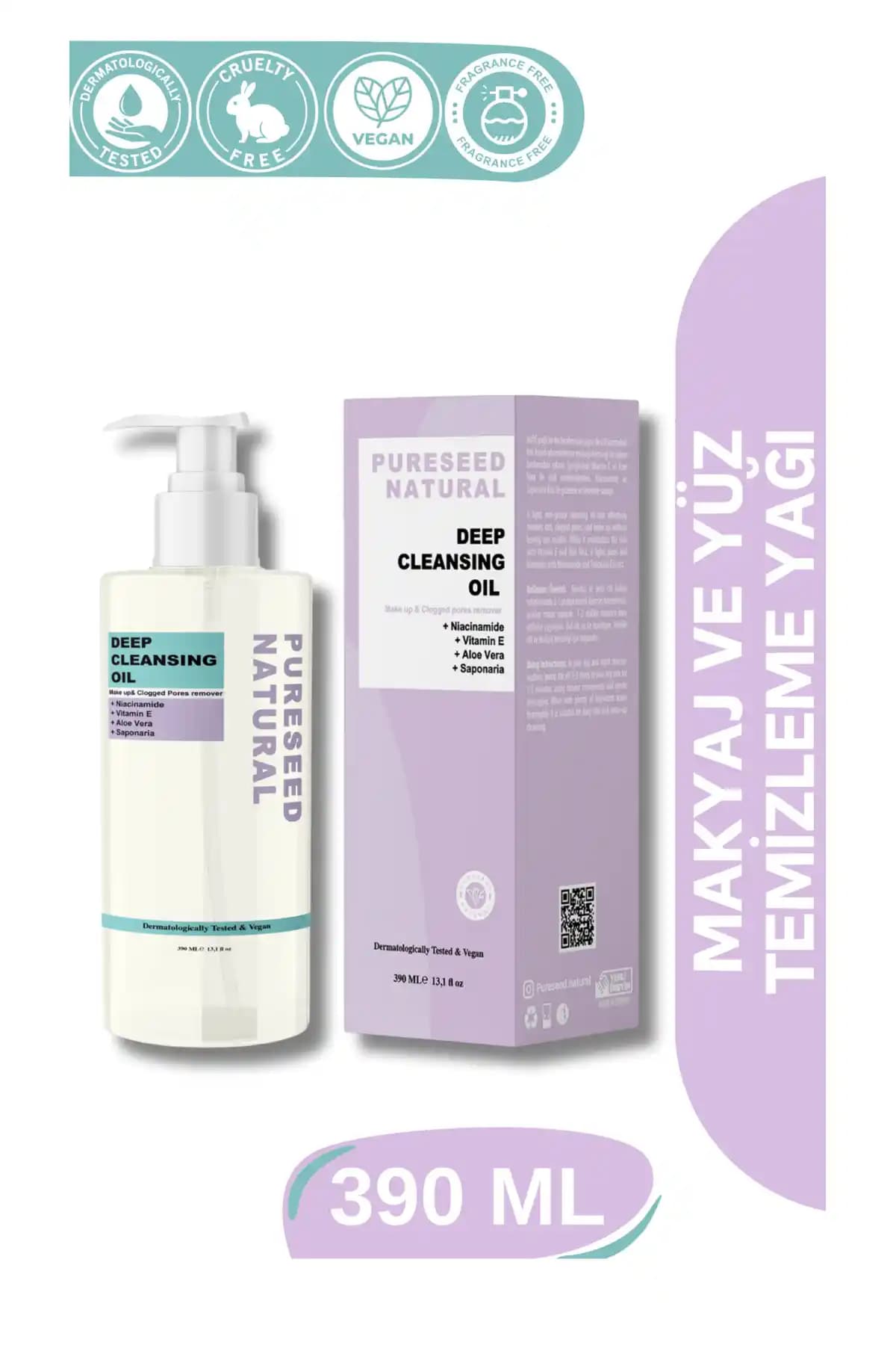 PURESEED NATURAL Derinlemesine Yüz ve Makyaj Temizleme Yağı İncelemesi ve Kullanıcı Yorumları