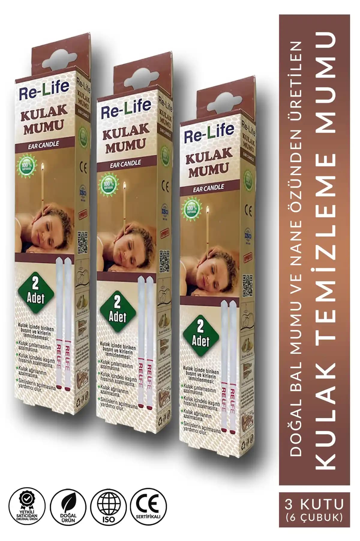 Relife Kulak Temizleme Mumu: Doğal ve Güvenilir Kulak Bakımı İçin Etkili Çözüm