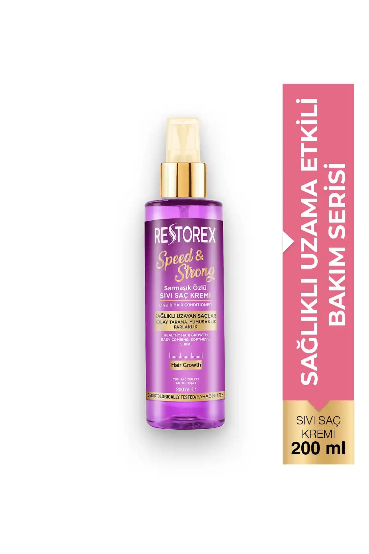 Restorex Speed Strong Işıltılı Bakım Sıvı Saç Kremi: Sağlıklı ve Parlak Saçlar İçin Güvenilir Çözüm