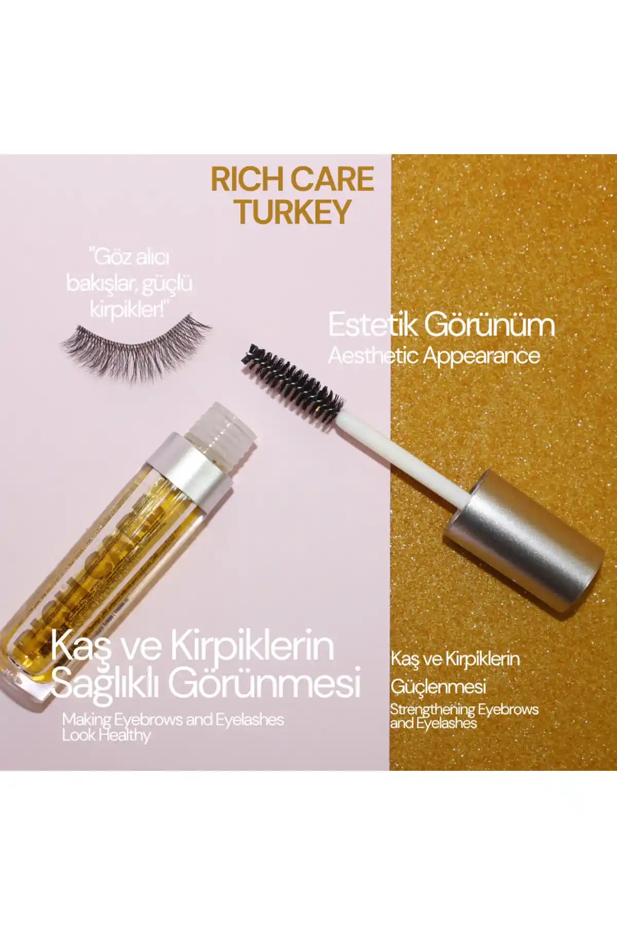 RİCH CARE Kaş ve Kirpik Serumu: Doğal İçeriklerle Güçlendirme ve Uzama Fırsatı