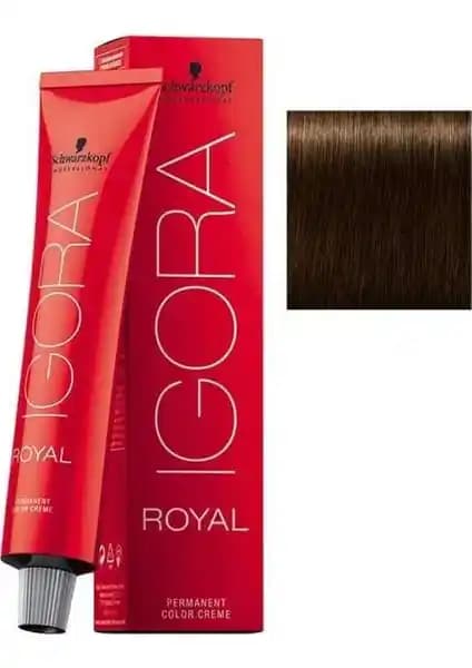 Schwarzkopf Igora Royal 4-5 Altın Kahve Saç Boyası Kalıcı Renk ve Bakım Çözümü