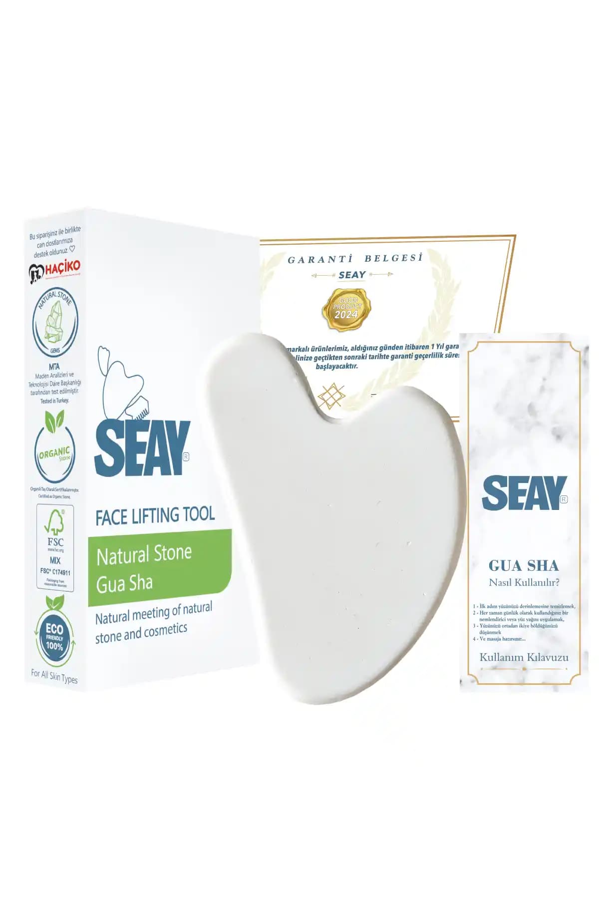 Seay Lav Taşı Yüz Masaj Aleti Doğal ve Organik Cilt Bakımında Etkili Bir Seçenek