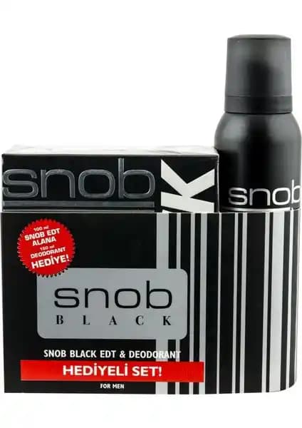Snob Black Erkek Parfümü ve Deodorant Takımı: Şıklık ve Gücün Buluşması