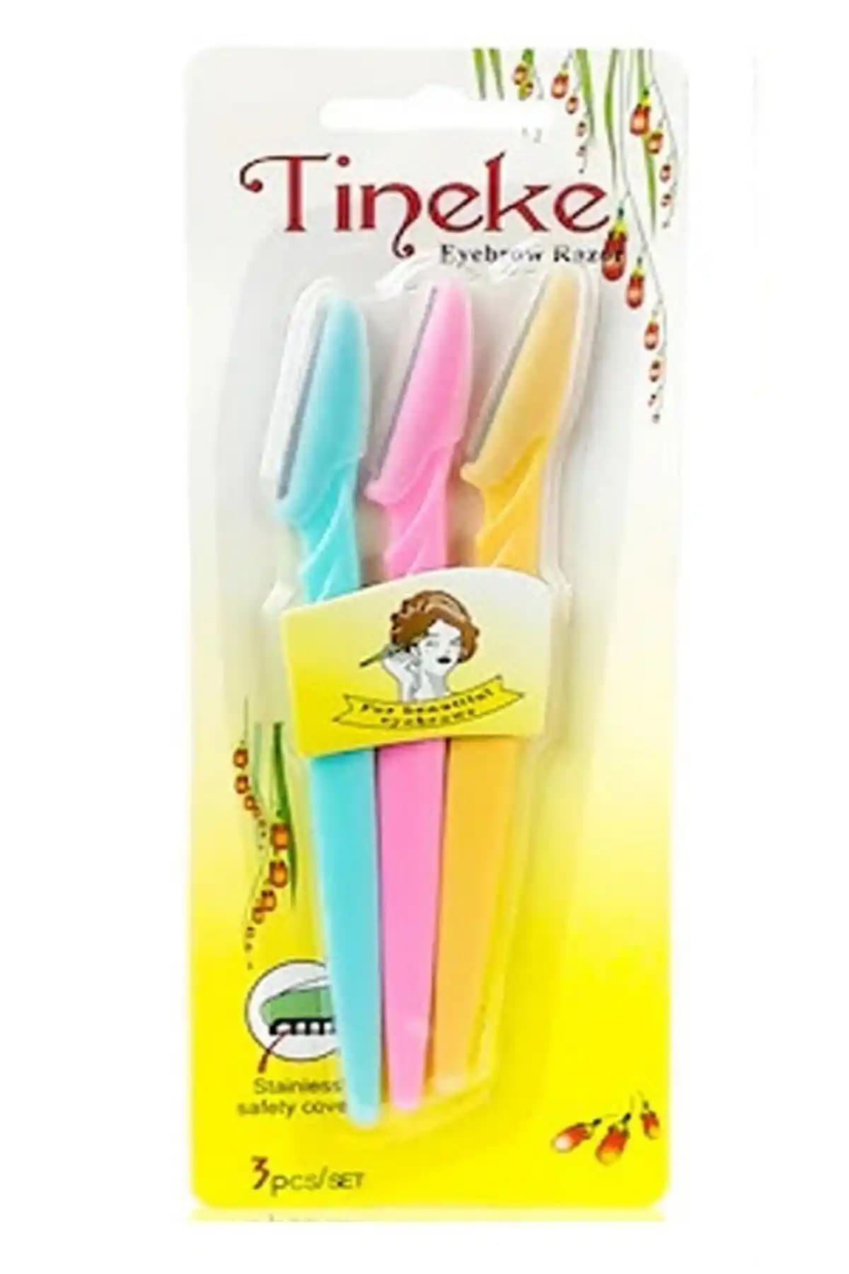 TİNEKE 3'lü Kaş Usturası: Hijyenik ve Pratik Yüz Bakım Aracı