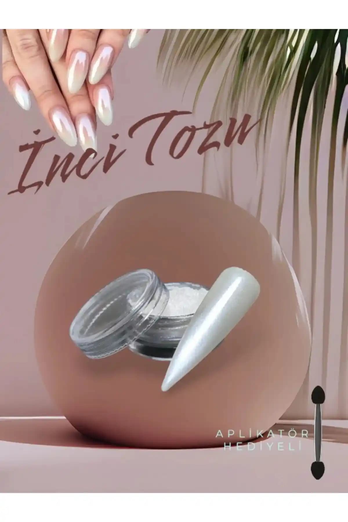 TNL İnci Tozu Naıl Art Kalıcı Oje Beyaz Renk ile Uzun Süre Dayanan Şıklık