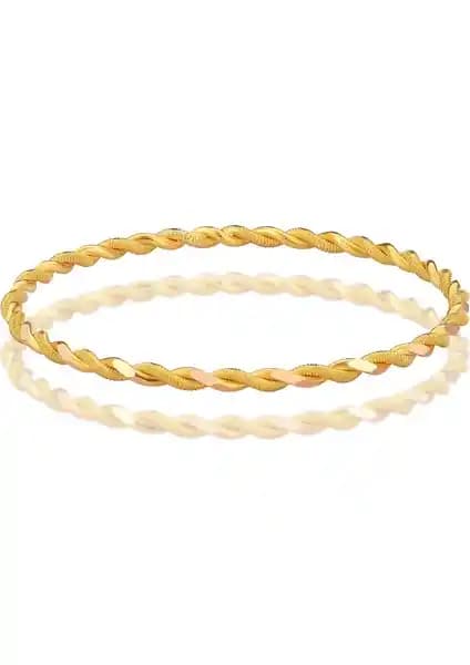 Tuğrul Kuyumculuk 15 Gr 22 Ayar İşçiliksiz Paftalı Burma Bilezik - Şıklık ve Kalitenin Buluşması