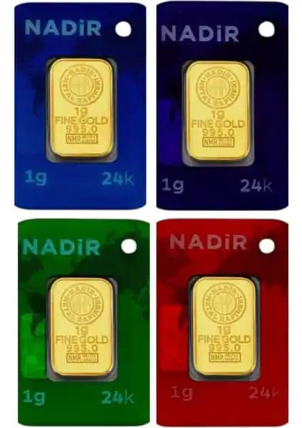 Tuğrul Kuyumculuk 4 Adet 1 Gram 24 Ayar Saf Altın Yatırım ve Hediye Seçeneği