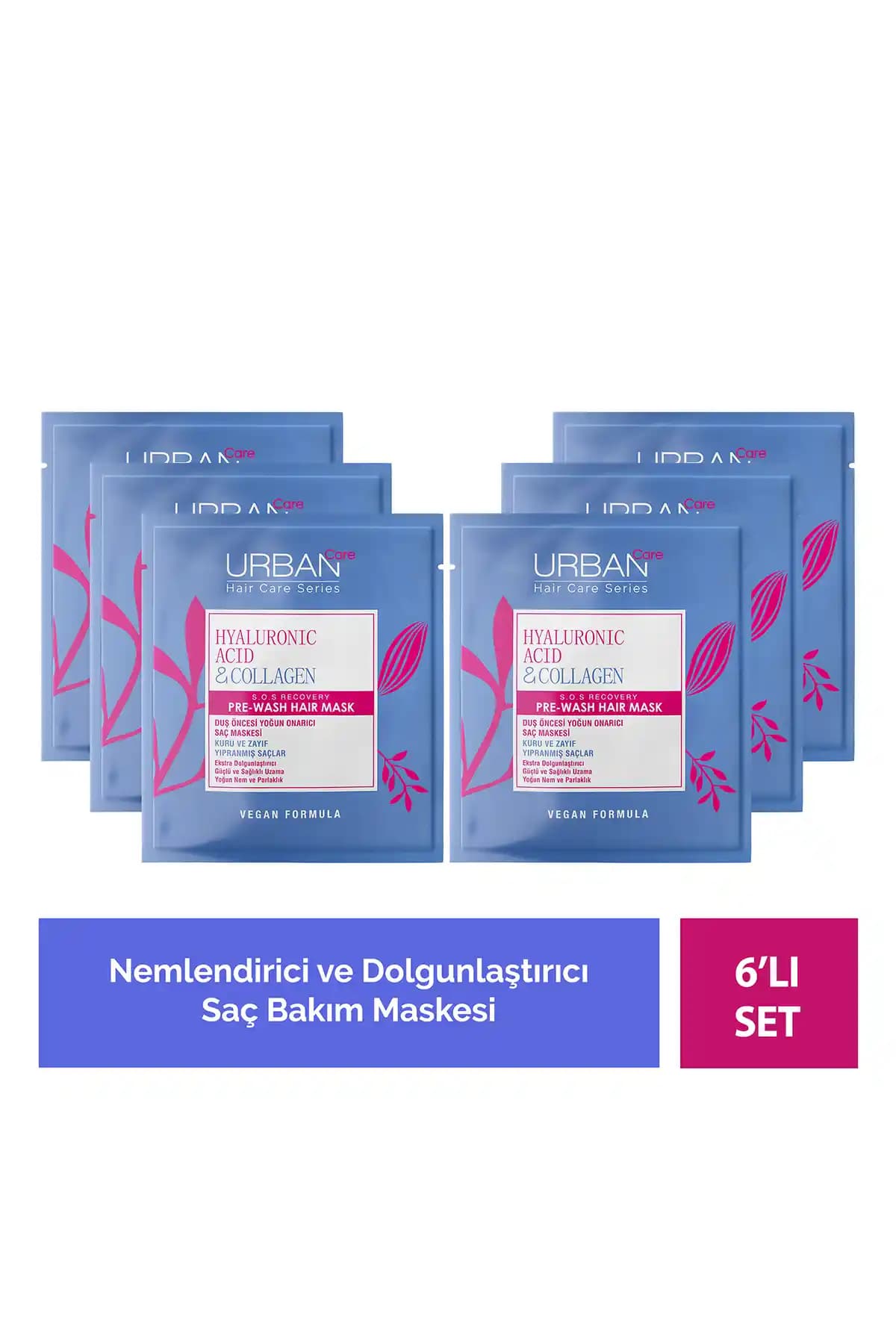 Urban Care Hyaluronik Asit ve Kolajen İçeren Kuru ve Cansız Saçlar İçin Bakım Maskesi