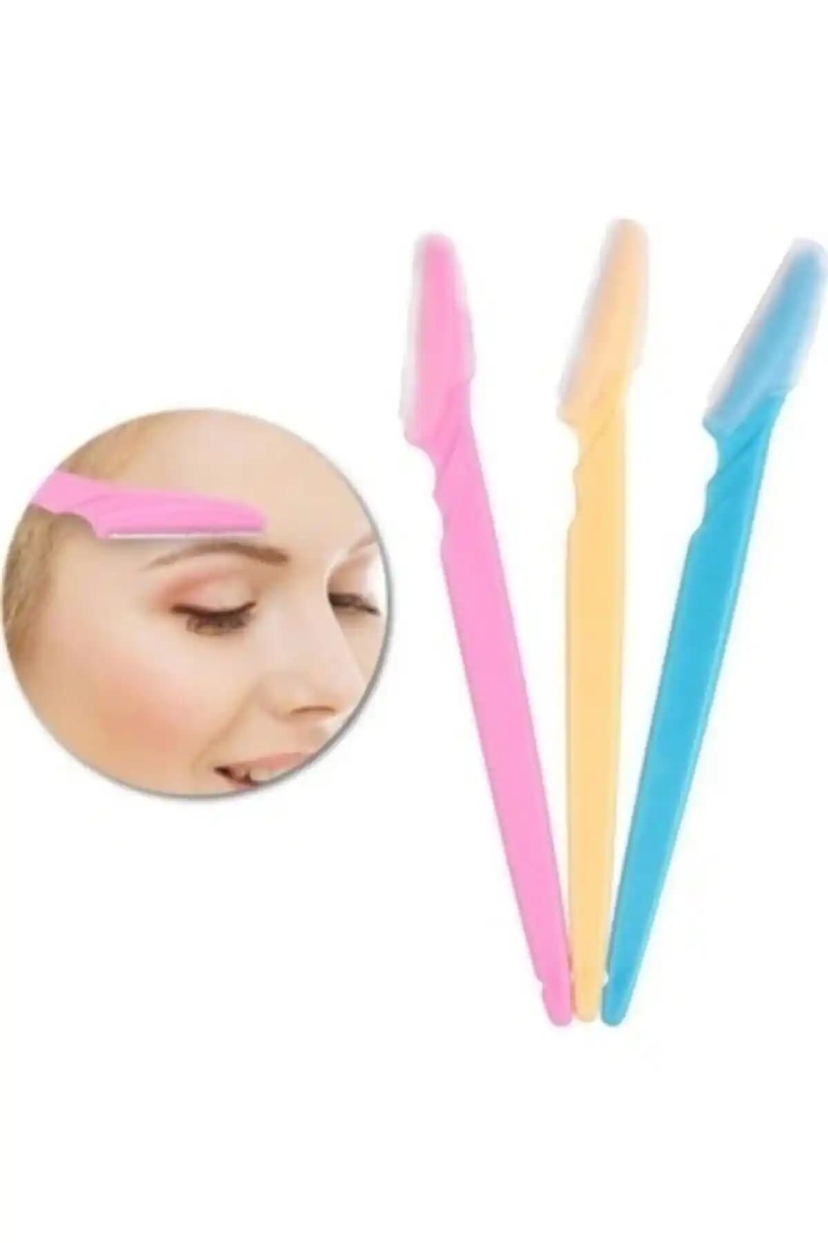 Vi Caro Kadınlar İçin Yüz Jileti ve Kaş Usturası Seti 12 Adet Dört Paket