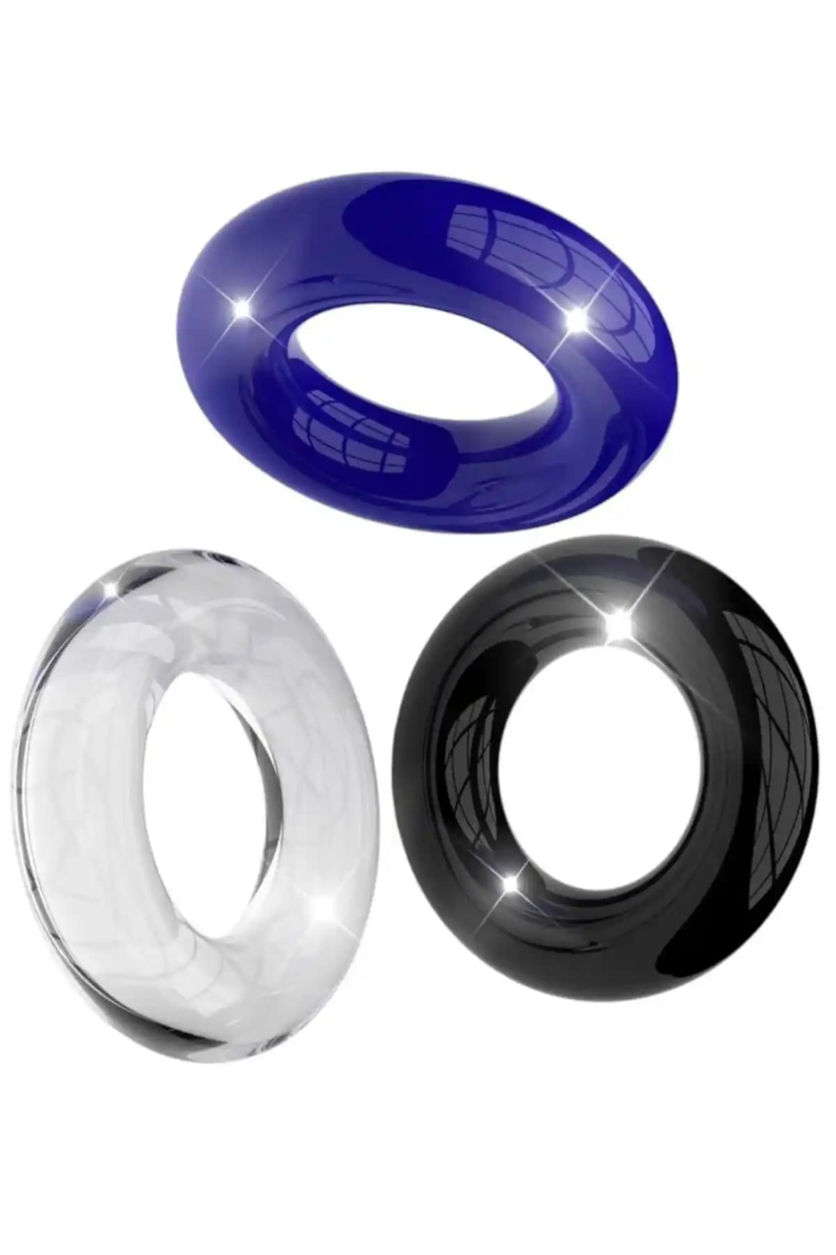 Vibra 3'lü Silikon Penis Halkası Seti: Sağlıklı ve Keyifli Bir Deneyim İçin Tasarlandı