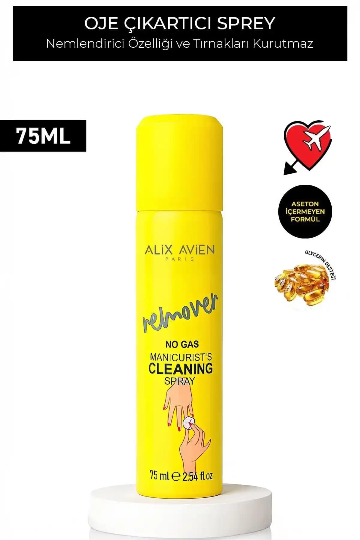Alix Avien Gazsız Asetonsuz Oje Temizleyici Sprey İncelemesi ve Kullanım Yöntemleri