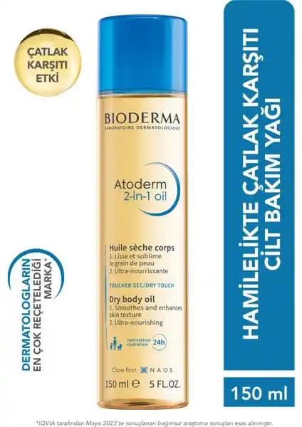 Bioderma Atoderm 2-in-1 Vücut Yağı: Hamilelikte Çatlaklara Karşı Doğal Destek Sağlayan Nemlendirici