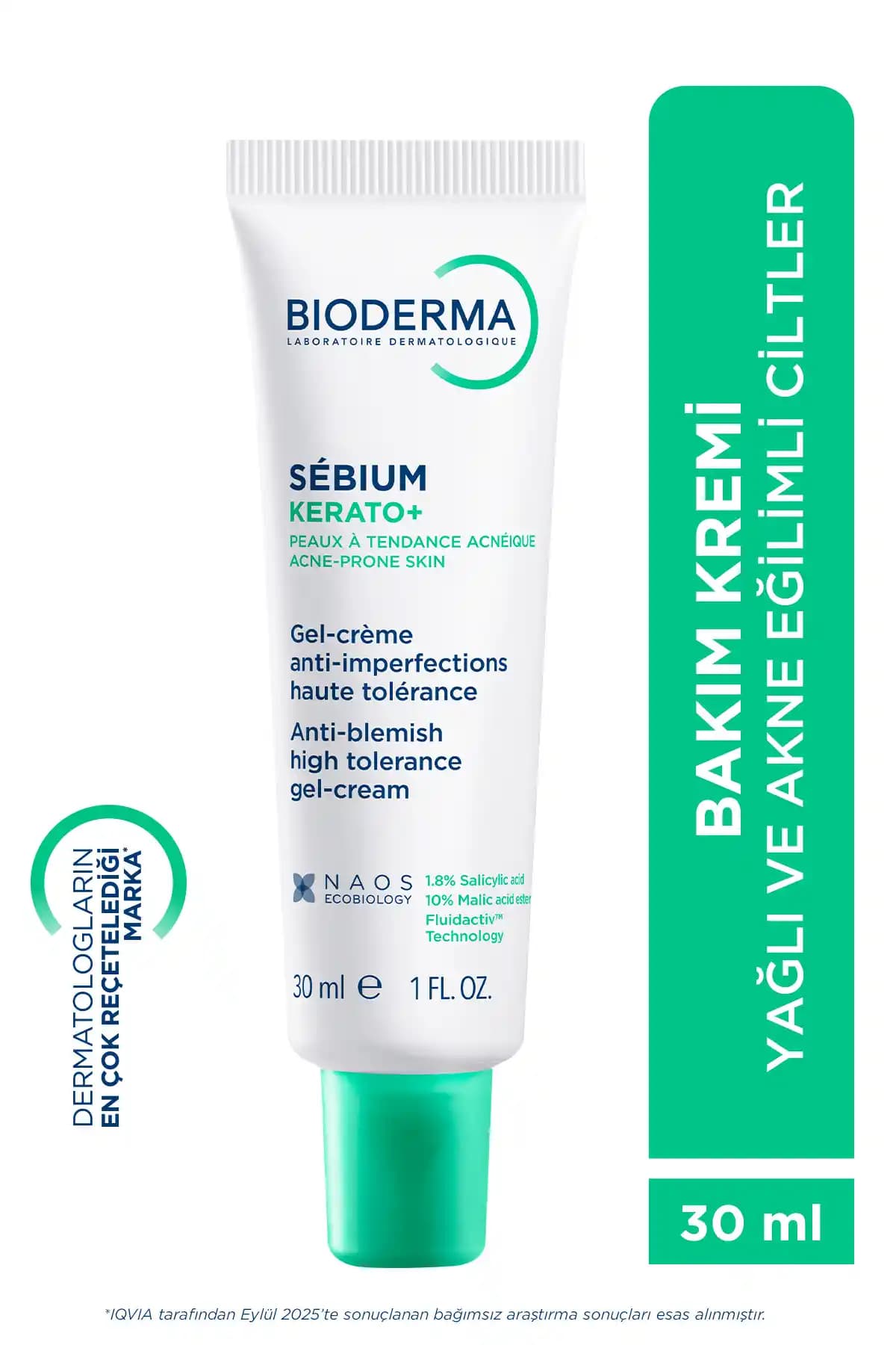 Bioderma Sebium Kerato+ Yağlı ve Akneye Eğilimli Ciltler İçin Etkili Bakım Kremi