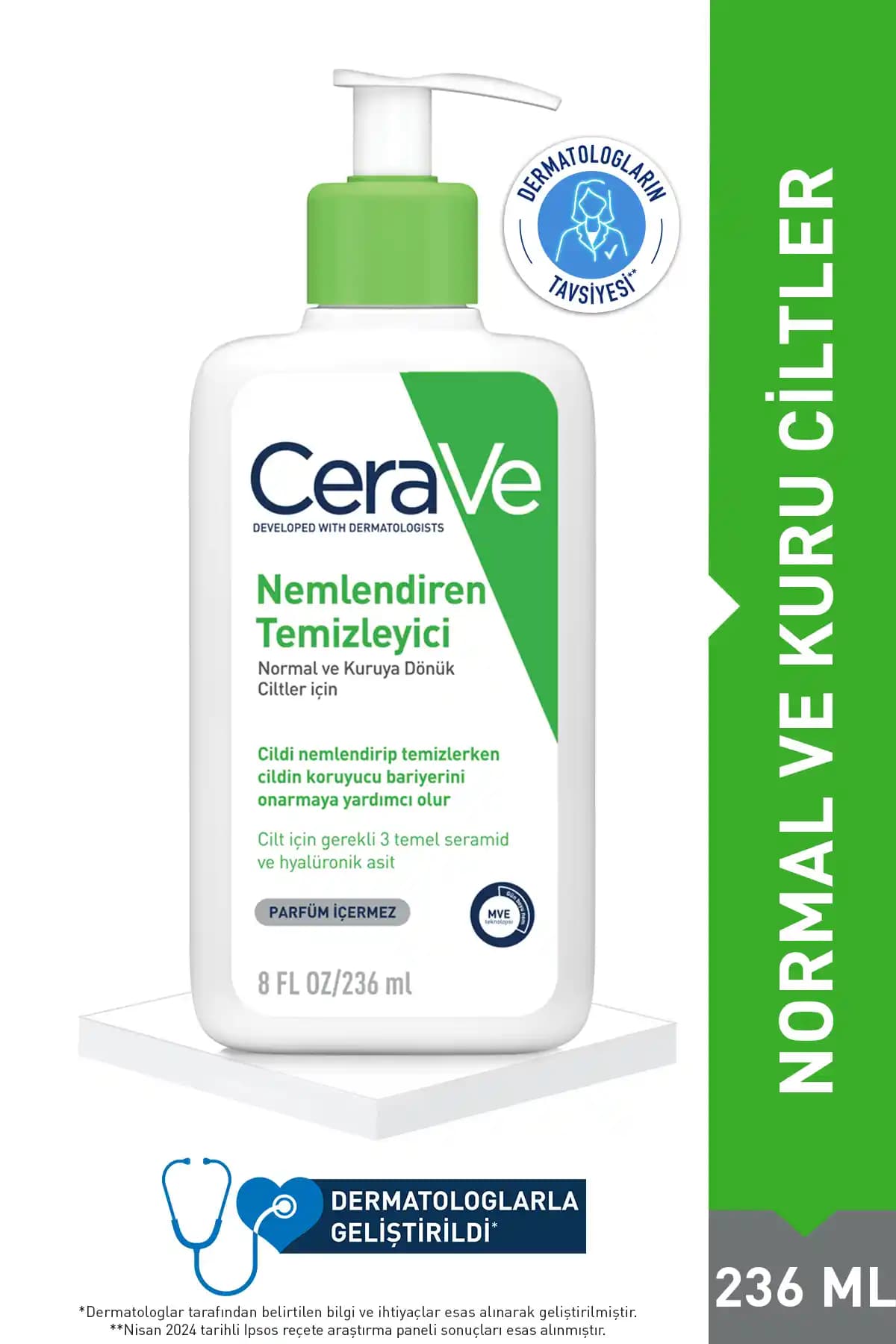 CeraVe Hydrating Cleanser Hassas ve Kuru Ciltler İçin Nemlendirici Temizlik Ürünü