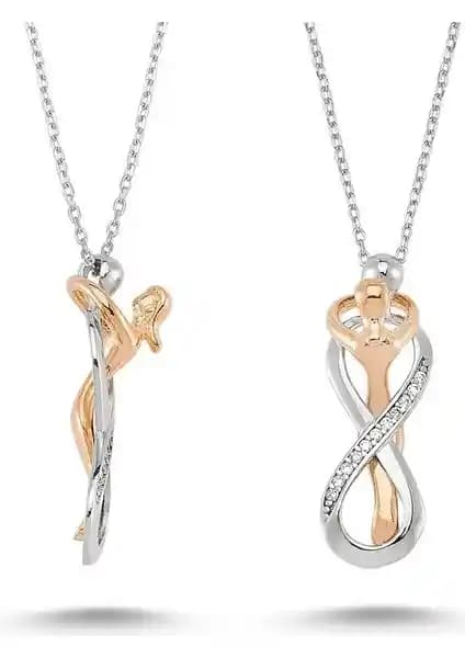 Chavin Aşk İle Birbirine Sarılan Çift Sonsuzluk Gümüş Kolye Detaylı İnceleme ve Özellikleri