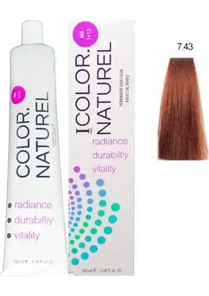 Color Naturel Saç Boyası 7.43 Bakır Altın: Kalıcı ve Doğal Renk Seçeneği