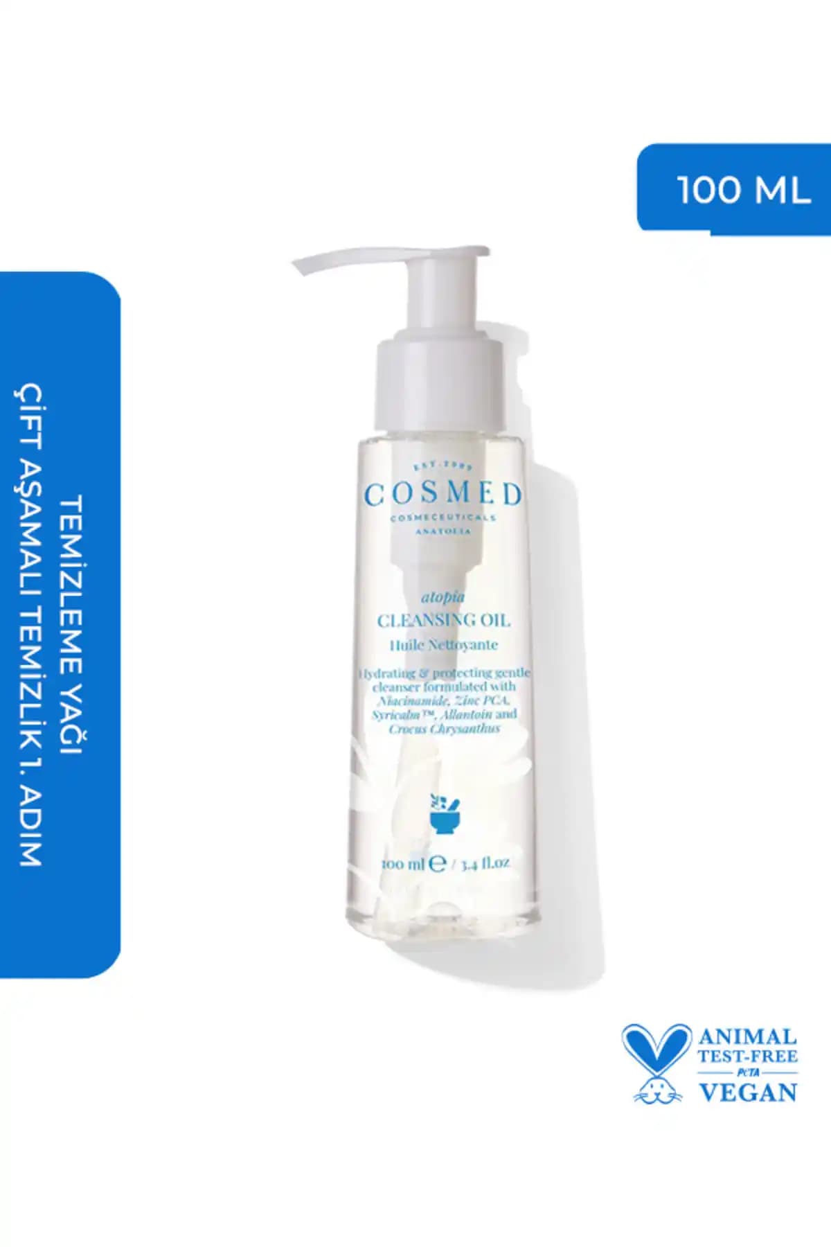 COSMED Atopia Cleansing Oil ile Derinlemesine Temizlik ve Nem Dengeleyici Bakım