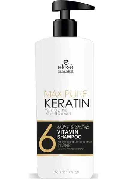 Elose Keratin Şampuan 1000 ml ile Saçlarınızı Güçlendirin ve Parlaklık Kazanın