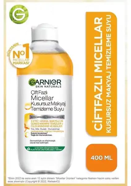 Garnier Micellar Kusursuz Makyaj Temizleme Suyu: Hassas ve Suya Dayanıklı Makyajlar İçin Etkili Çözüm