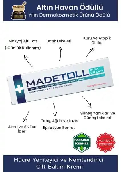 Madetoll Nemlendirici ve Cilt Bakım Kremi İncelemesi: Onarım ve Nemlendirme Özellikleri