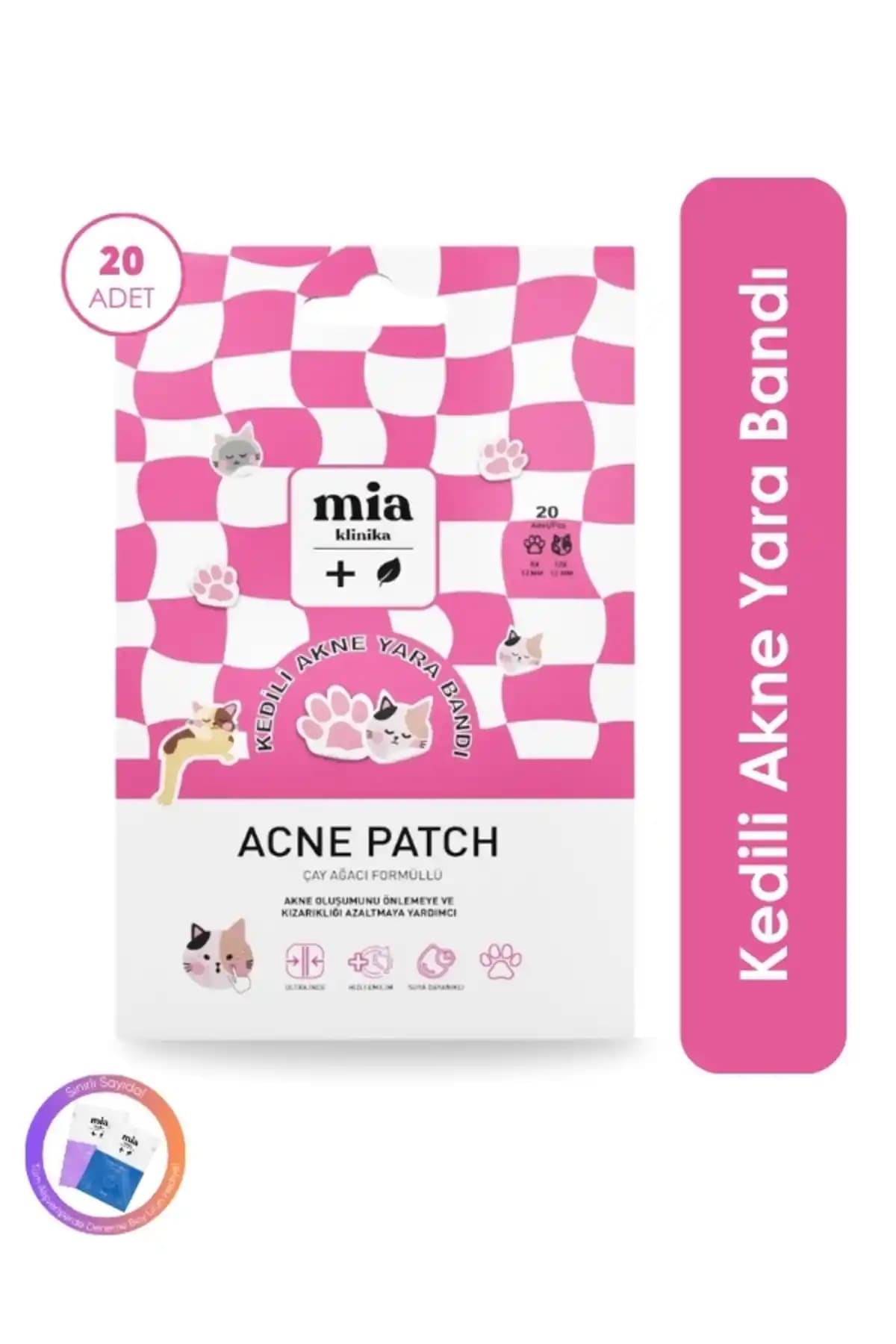 Mia Klinika Kedili Şeffaf Akne ve Sivilce Bandı: Pratik ve Estetik Cilt Bakım Çözümü