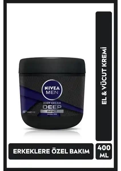 Nivea Men Deep Impact El ve Vücut Kremi Erkekler İçin Günlük Nemlendirme Çözümü