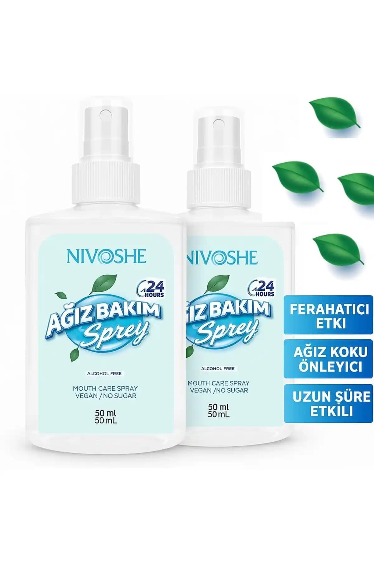 NİVOFARMA 2'li Ekonomik Ağız Kokusu Giderici Sprey ile Günlük Ağız Bakımınızı Güçlendirin