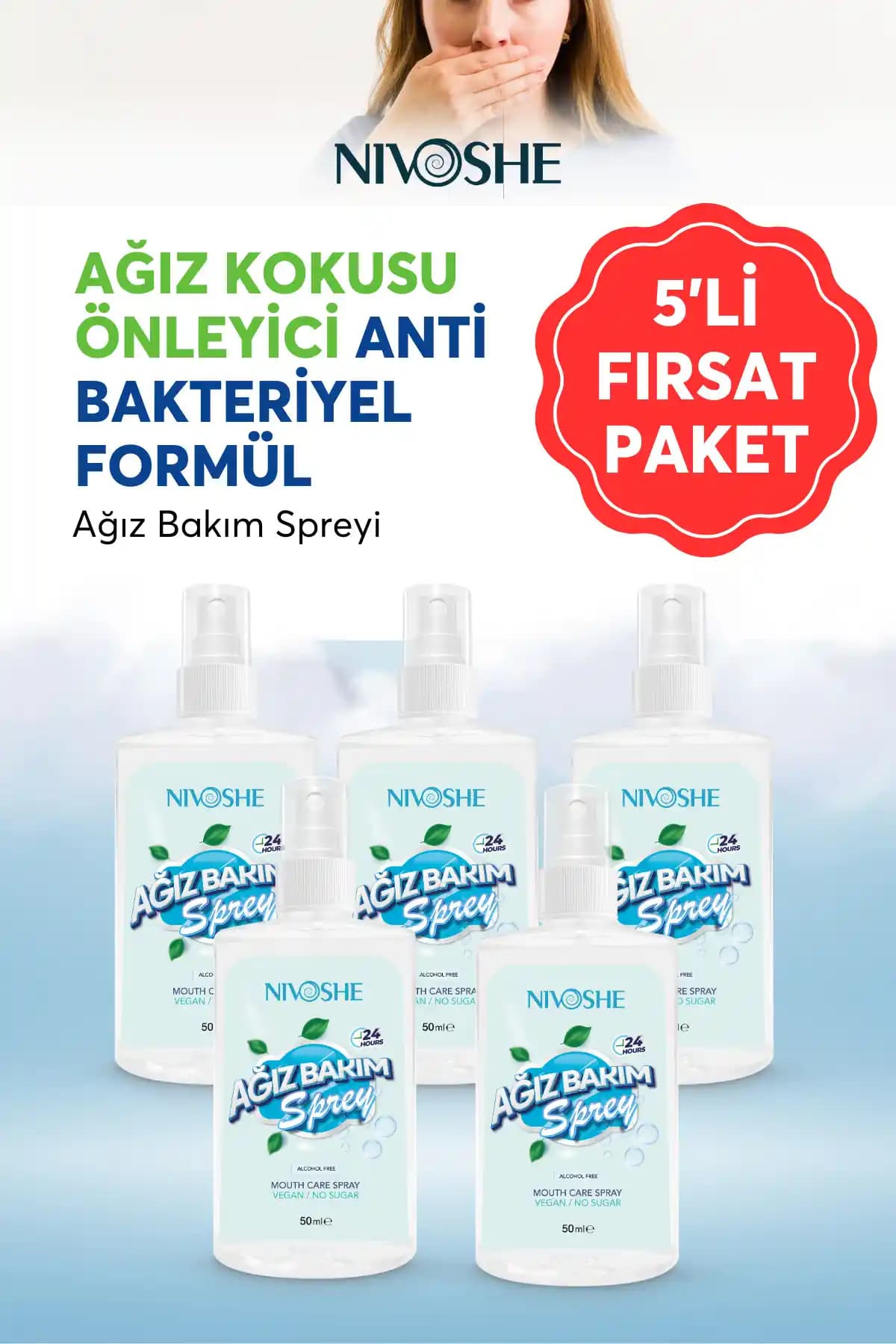 NIVOSHE Premium Ağız Kokusu Giderici Spreyi: Hızlı ve Etkili Ferahlatıcı Çözüm