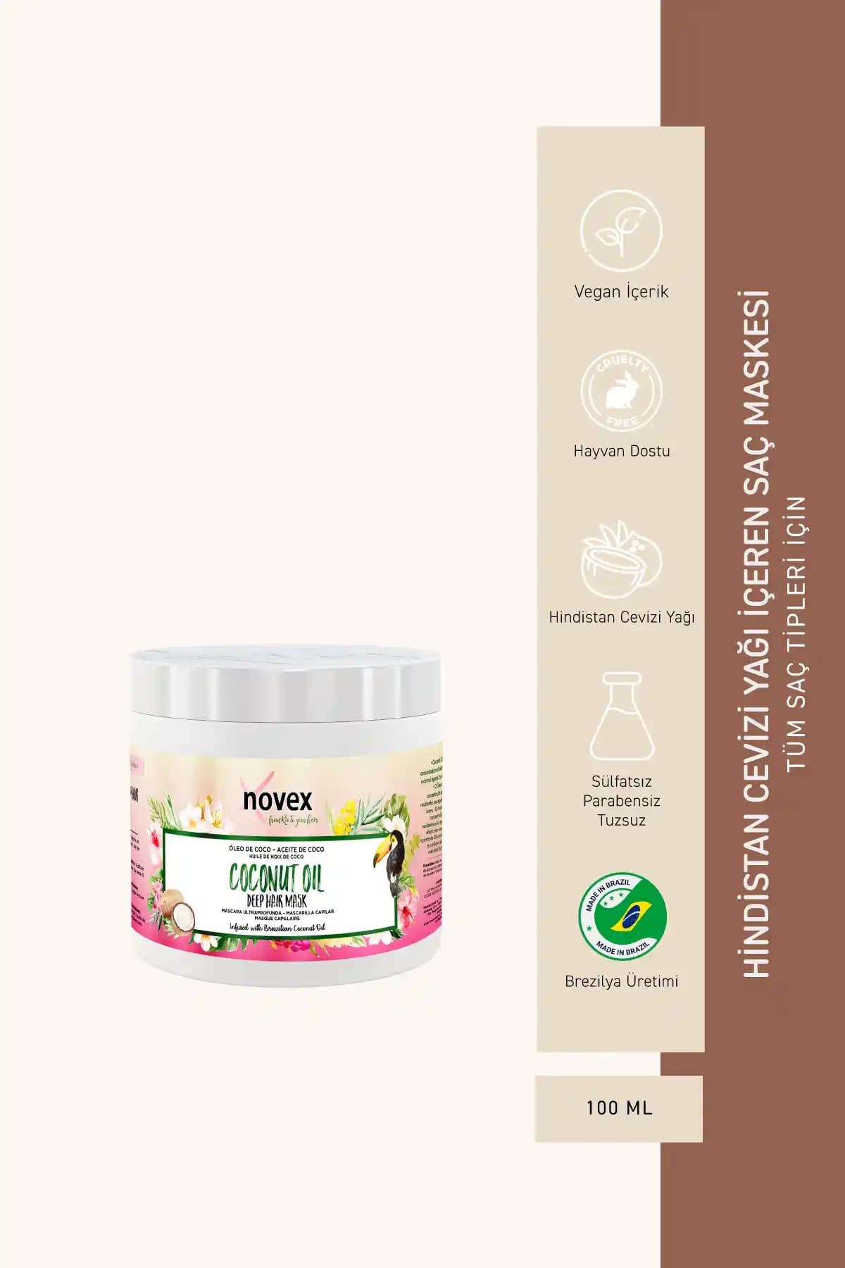 NOVEX Hindistan Cevizi Yağı ile Saç Bakımında Doğal ve Etkili Çözümler