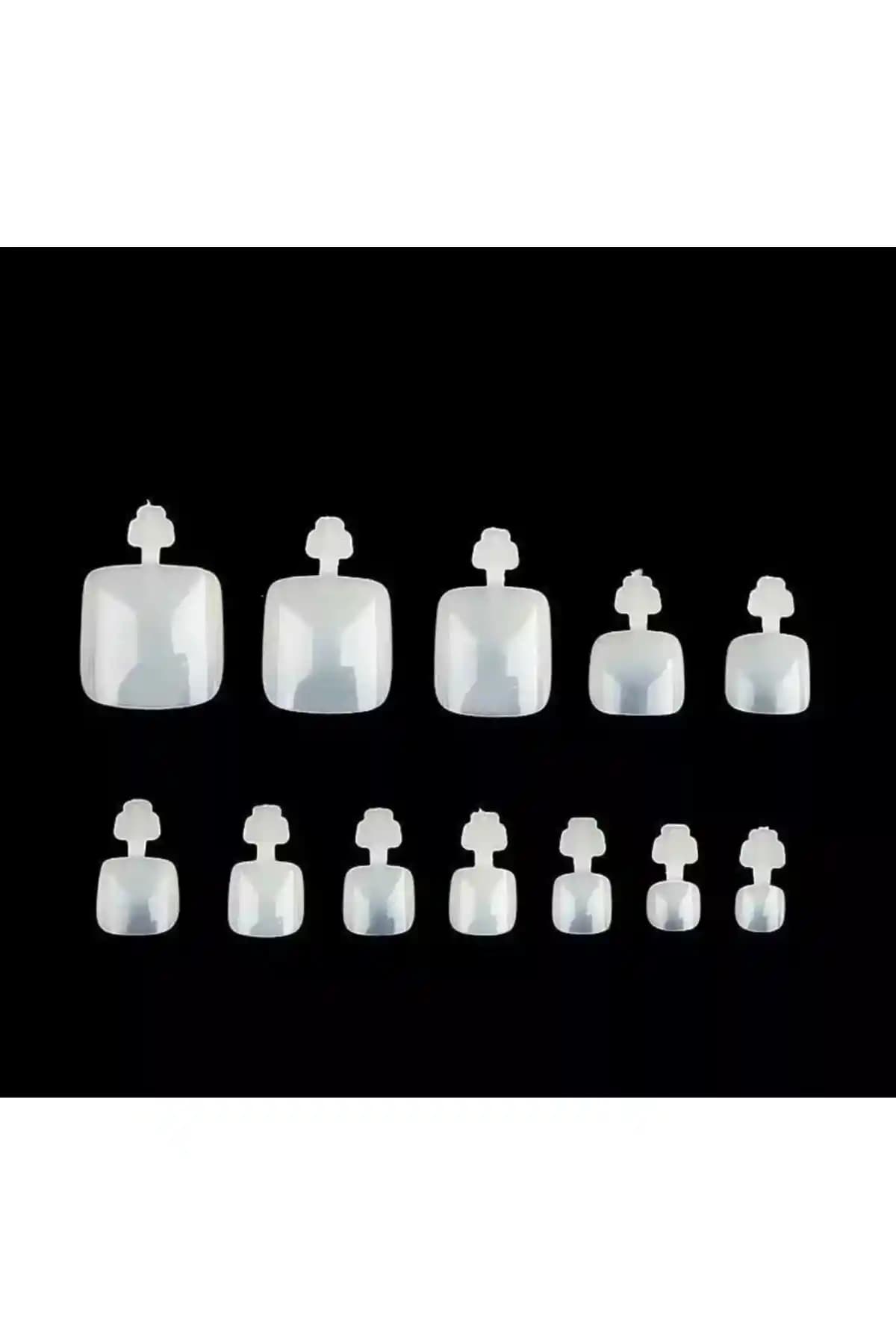 PERADİ 20 Adet Doğal Ayak Takma Tırnak Seti Estetik ve Kullanışlı Tasarım