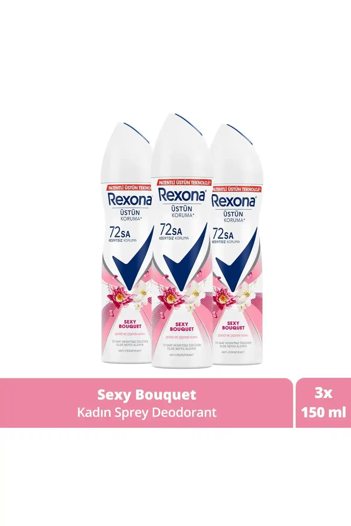 Rexona Kadın Sprey Deodorant Bouquet Günlük Tazelik ve Ferahlık Sağlayan Etkili Seçenek