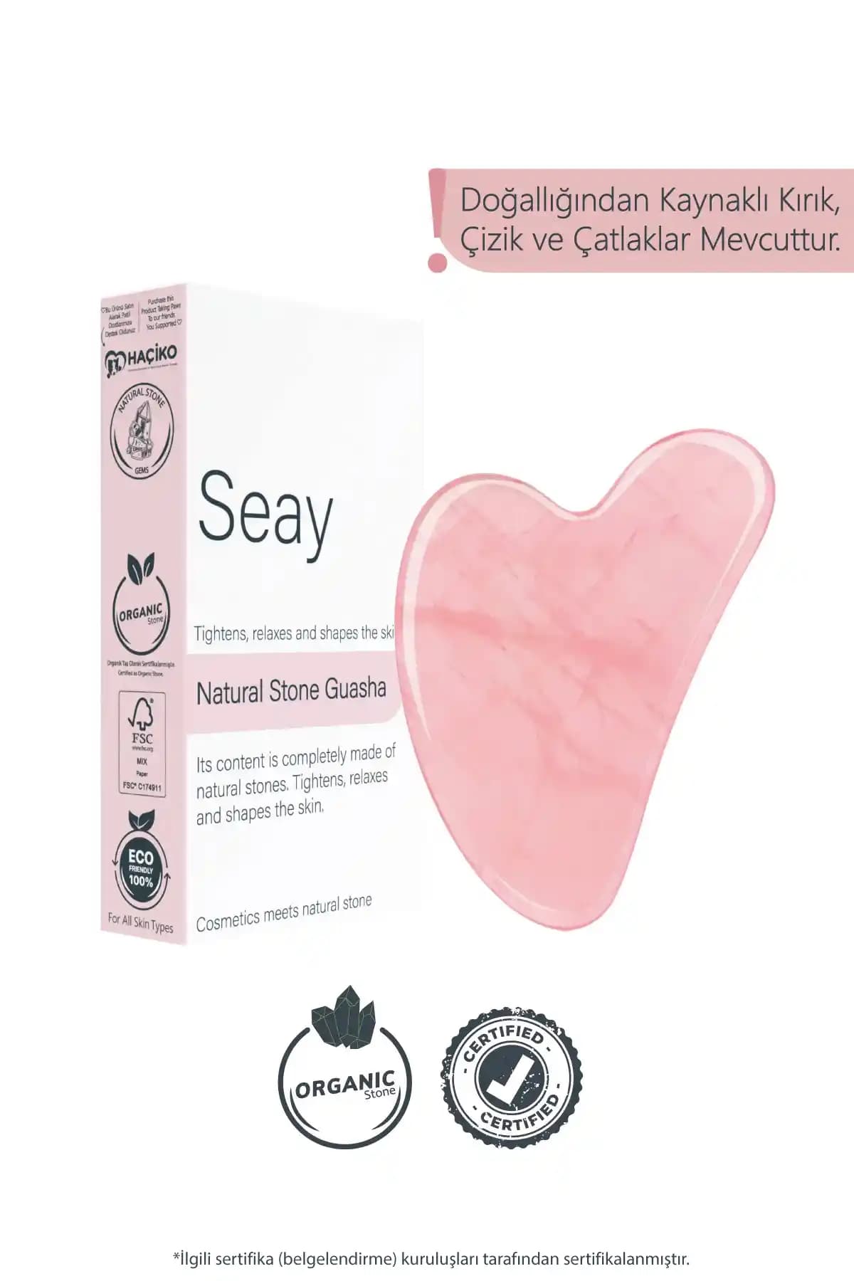Seay Pembe Kuvars Gua Sha Yüz Masaj Aleti ile Doğal Güzellik ve Sağlık Çözümleri