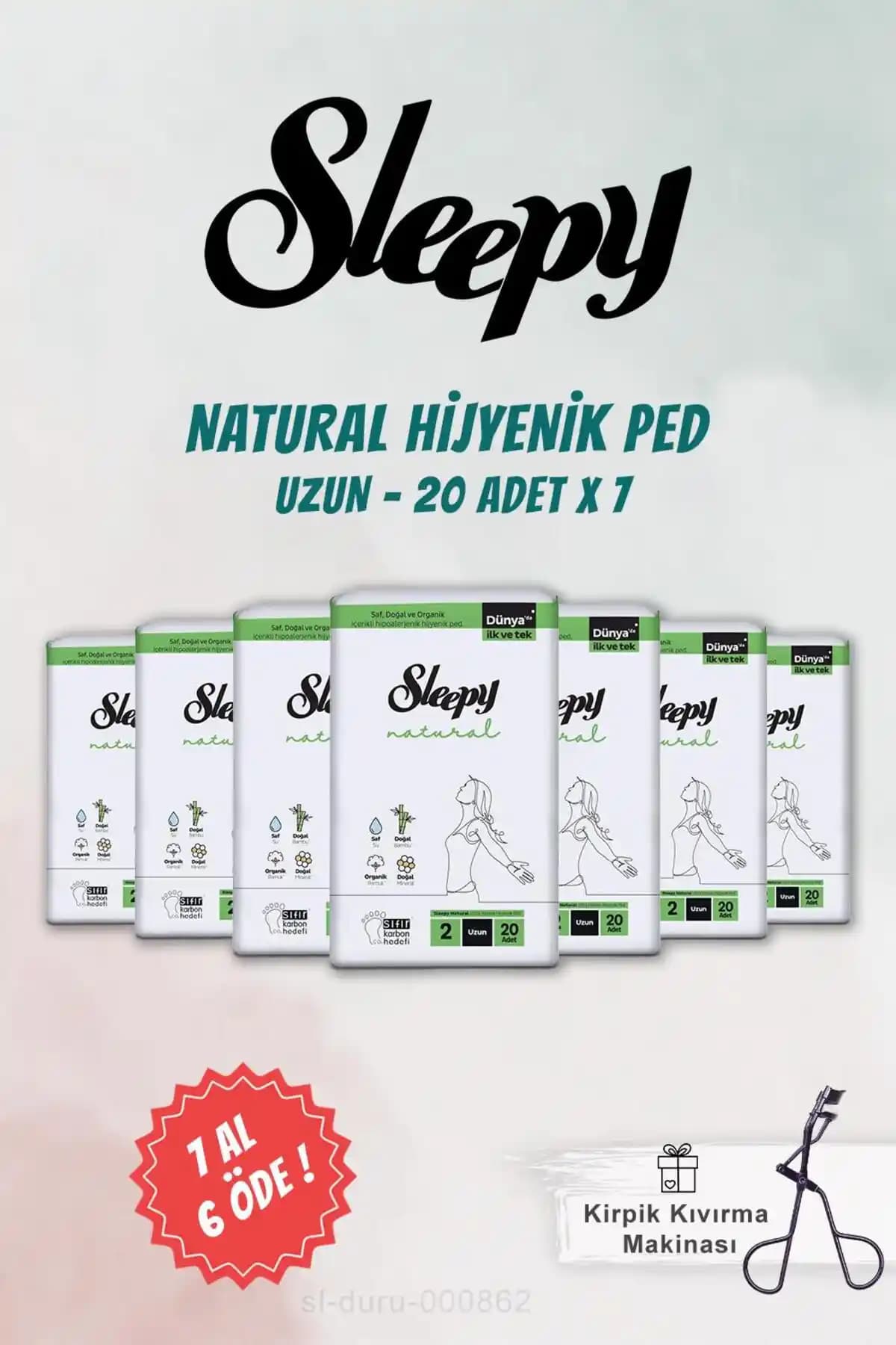 Sleepy 7 AL 6 ÖDE Natural Uzun Hijyenik Ped ve Kirpik Kıvırıcı Ürünü İncelemesi