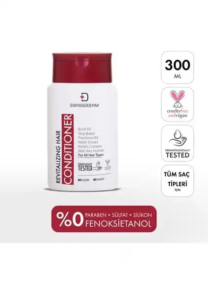 Swissoderm Canlanlandırıcı Saç Kremi: Doğal İçeriğiyle Güçlendiren ve Parlatan Saç Bakım Ürünü