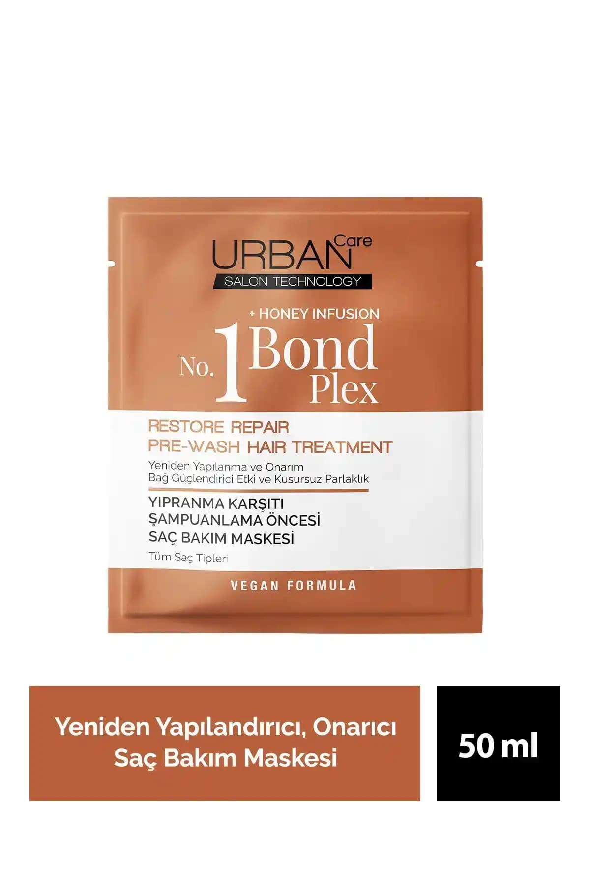 Urban Care No.1 Bond Plex Restore Repair Saç Onarıcı Maskesi Doğal ve Vegan Formülüyle Güçlendirme