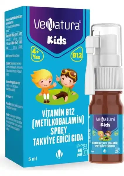 Venatura Kids B12 Sprey Çocuklar İçin Pratik ve Lezzetli Vitamin Takviyesi