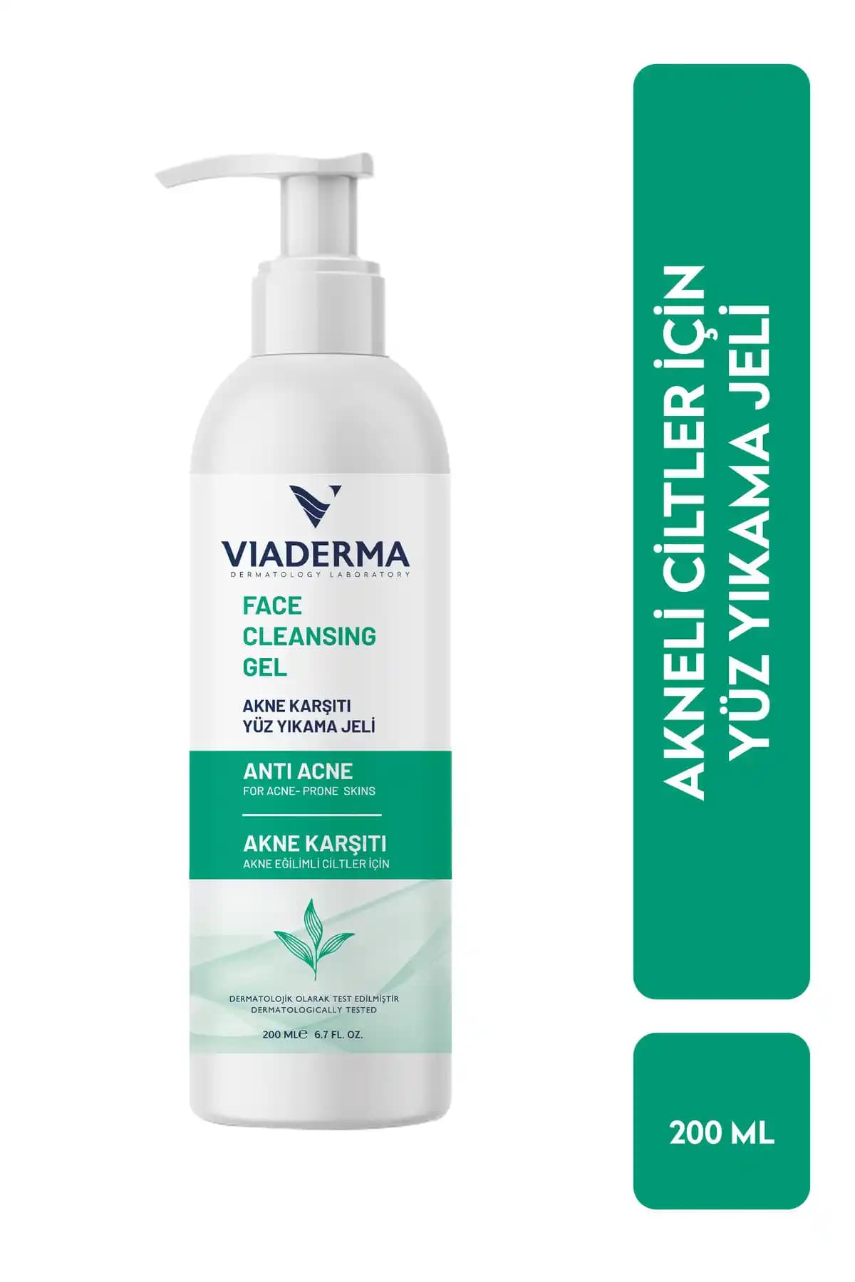 Viaderma Yağ Dengesi Akne Karşıtı Yüz Yıkama Jeli: Karma ve Yağlı Ciltler İçin Etkili Temizlik Ürünü