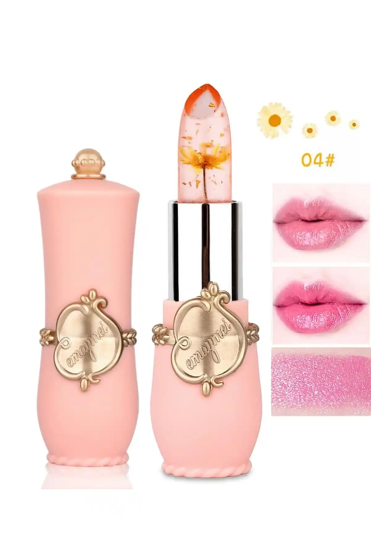 VipCheap Emaymei Çiçekli Ruj: Doğal Görünüm ve Uzun Süre Kalıcılık Sağlayan Renkli Dudak Bakımı