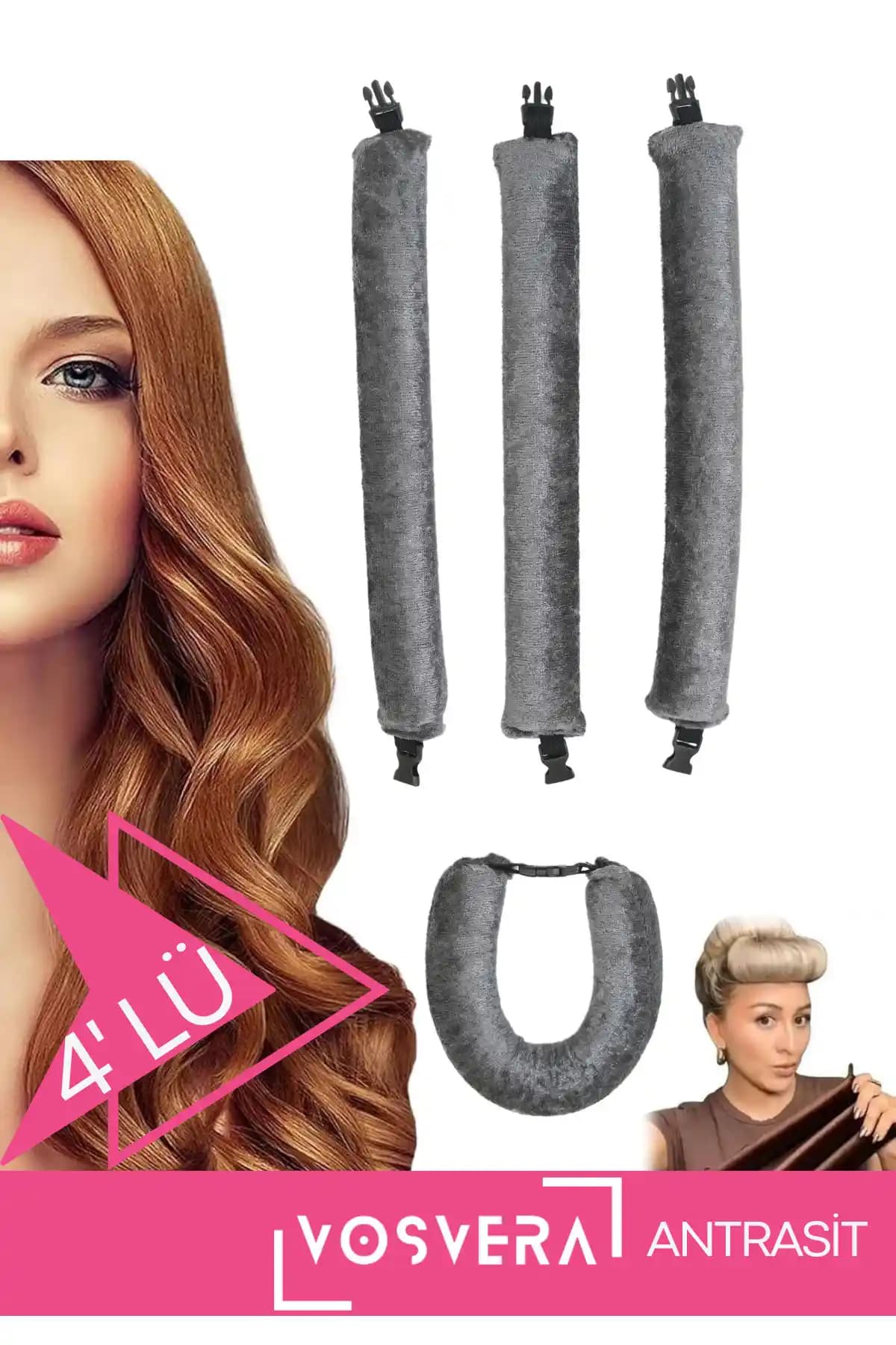 Vosvera Kadife Bigudi Seti: Saç Şekillendirmede Sağlıklı ve Pratik Çözüm