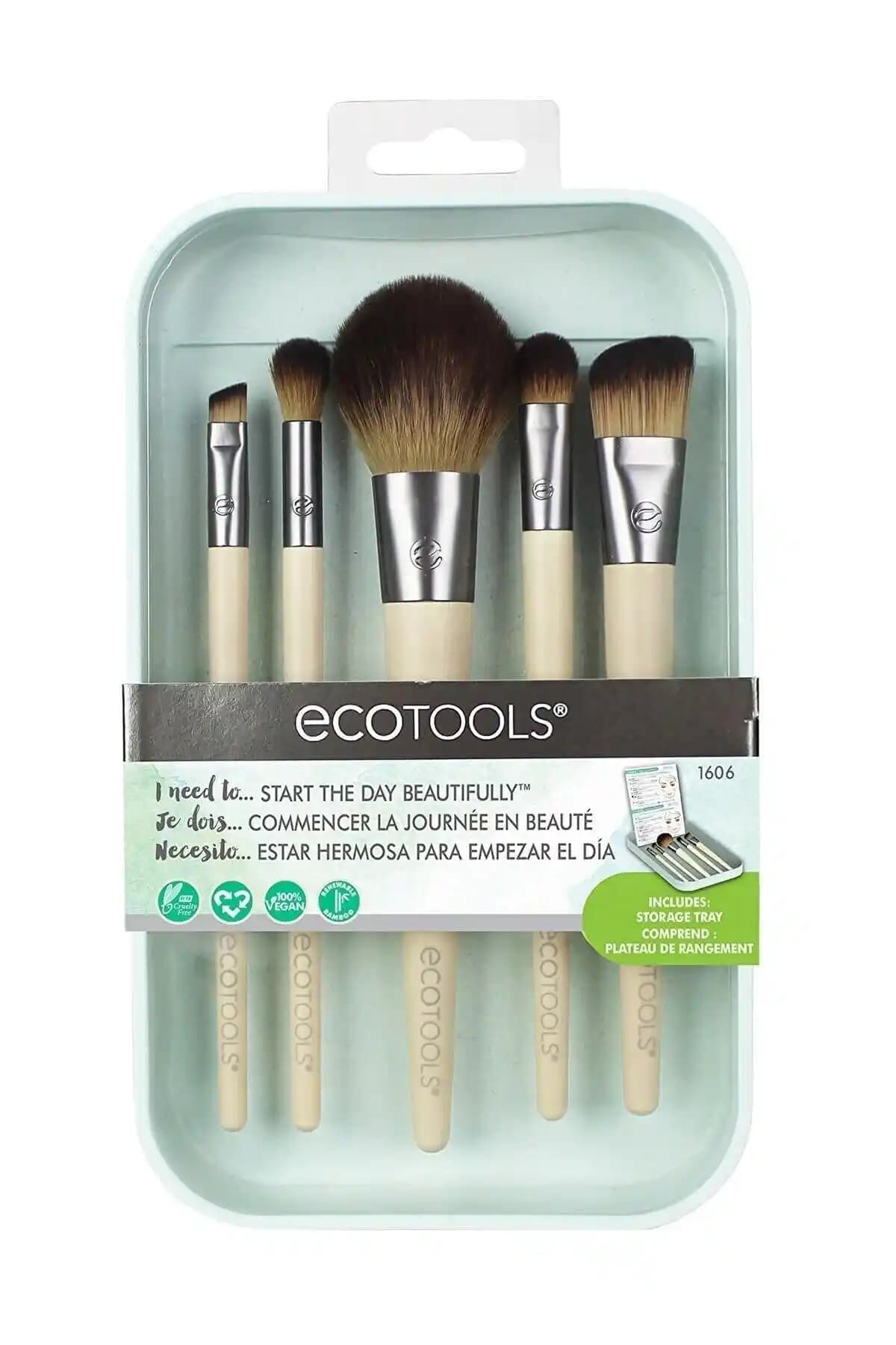 Ecotools Start The Day Makyaj Fırçası Seti: Doğa Dostu ve Yüksek Kaliteli Makyaj Araçları