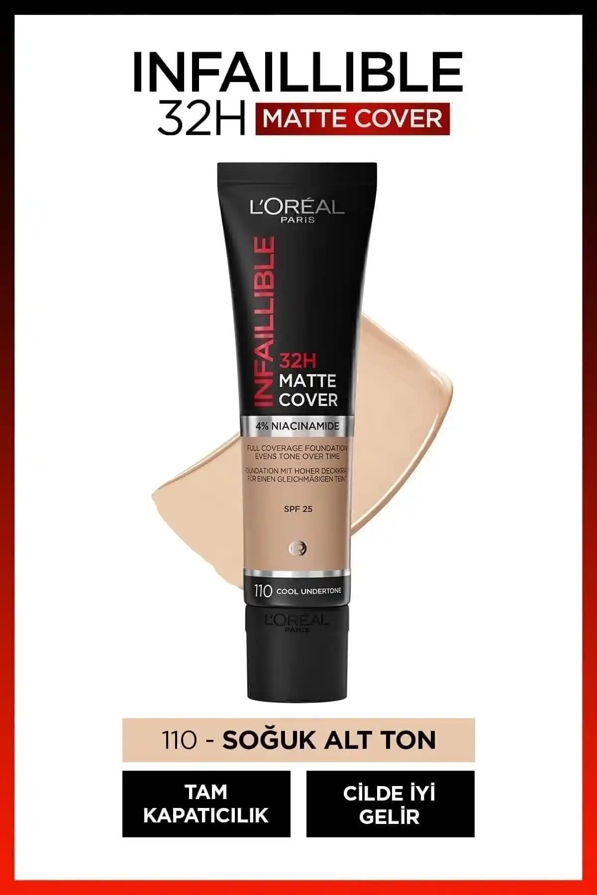 L'Oreal Paris Infaillible 32h ve 24h Mat Cover Fondöten Karşılaştırması