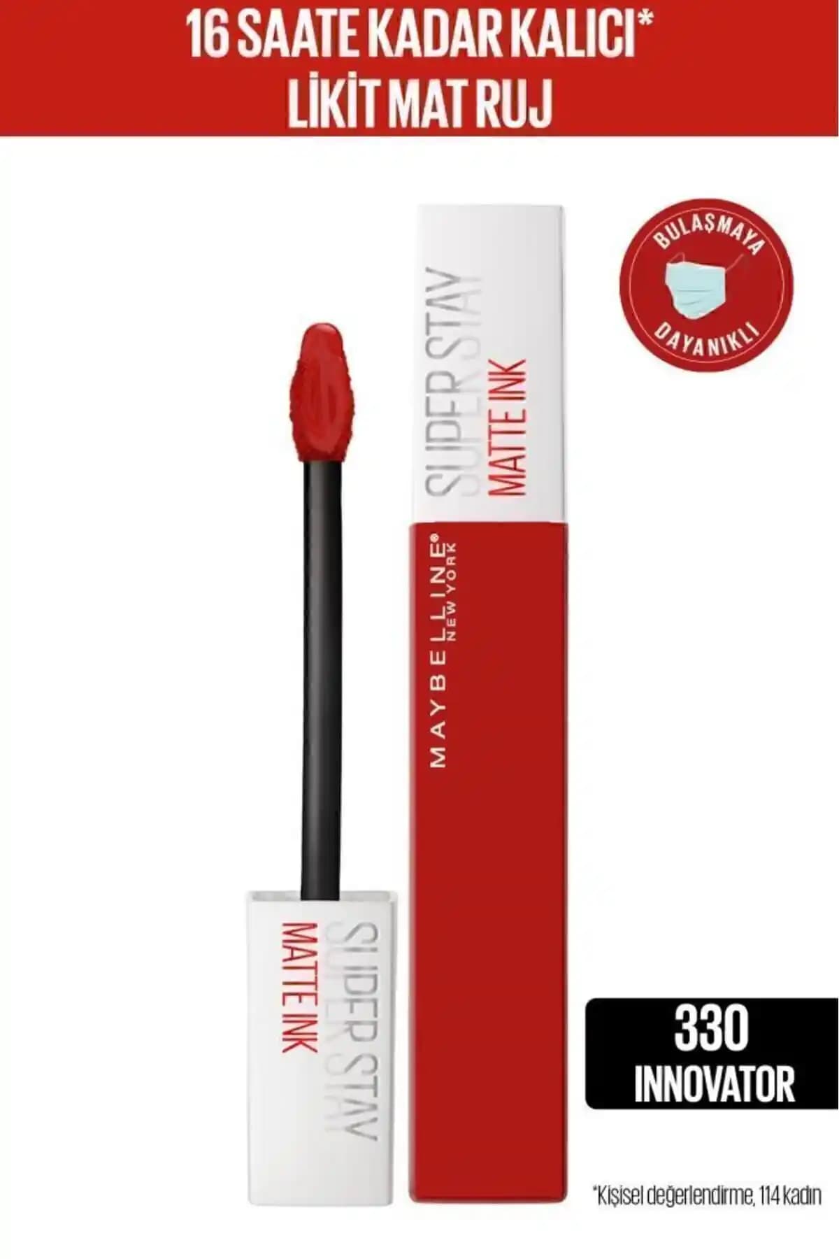 Maybelline Super Stay Matte Ink 330 Innovator Kırmızı Likit Mat Ruj Ürün Özellikleri ve Kullanım Rehberi