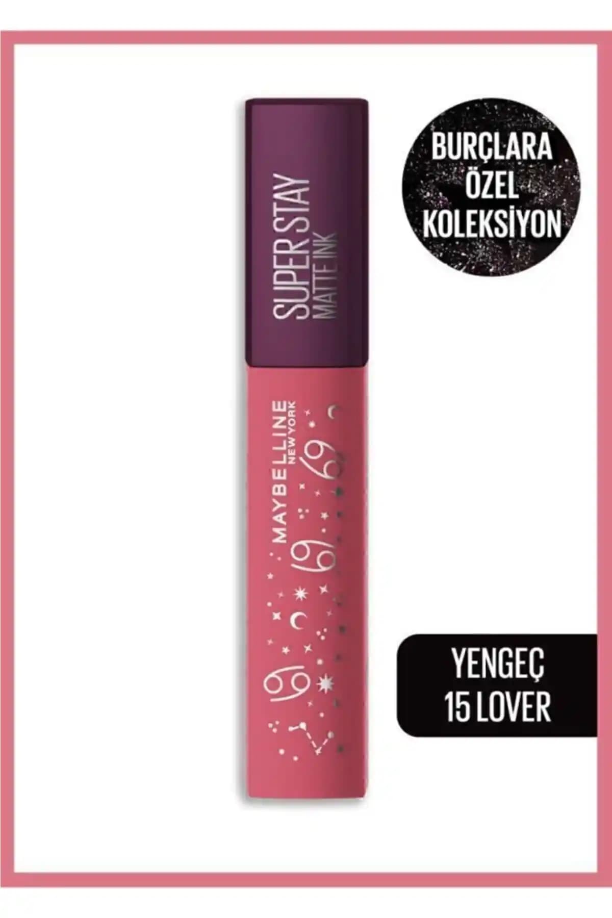 Maybelline Super Stay Matte Ink Zodiac Ruj 15 Lover: Uzun Süreli Mat Dudak Rengi