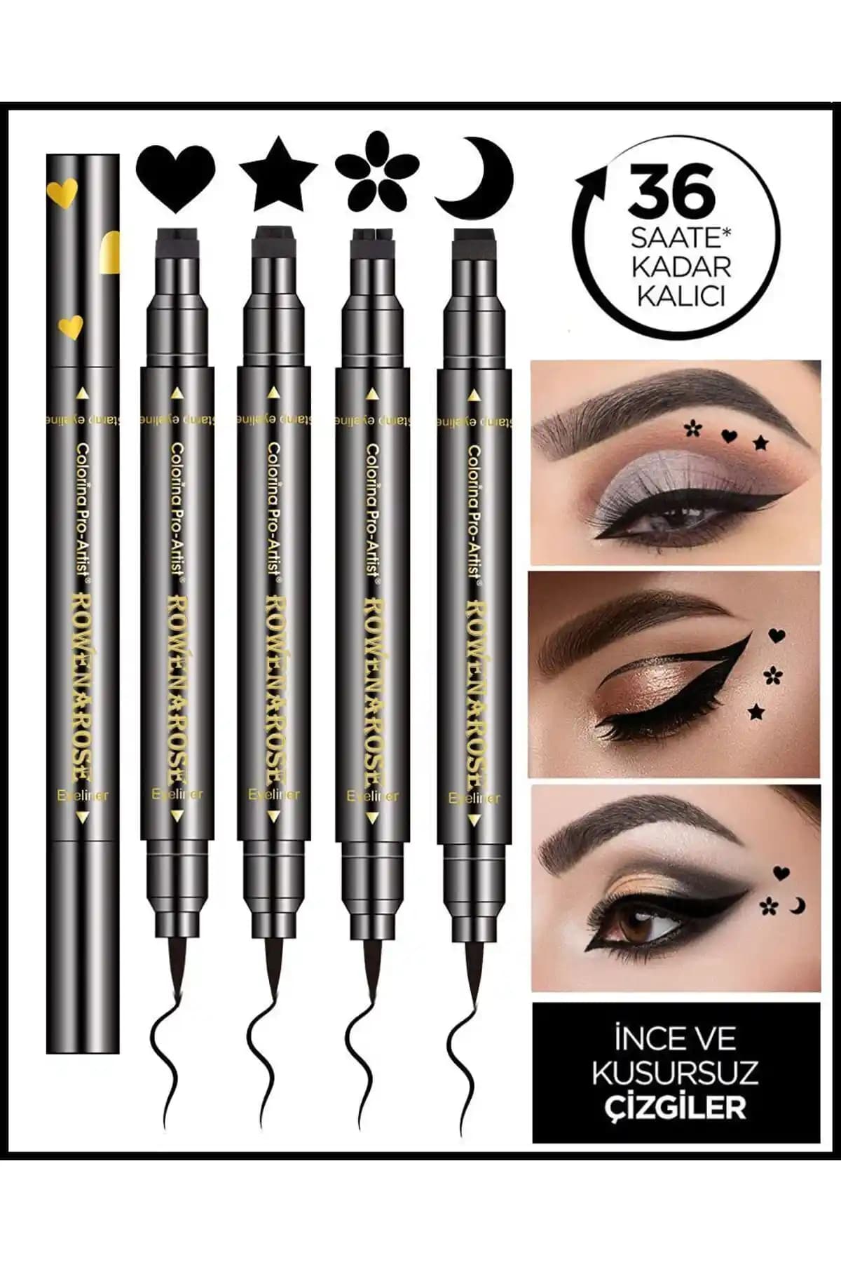ROWENAROSE ve Sword & Shield Neon Pen Eyeliner Setleri Karşılaştırması